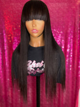 Load image into Gallery viewer, Silky Straight Chinese Bang Grab N Go Wig