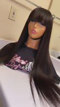 Load and play video in Gallery viewer, Silky Straight Chinese Bang Grab N Go Wig
